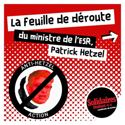 La feuille de déroute du ministre de l&rsquo;ESR, Patrick Hetzel