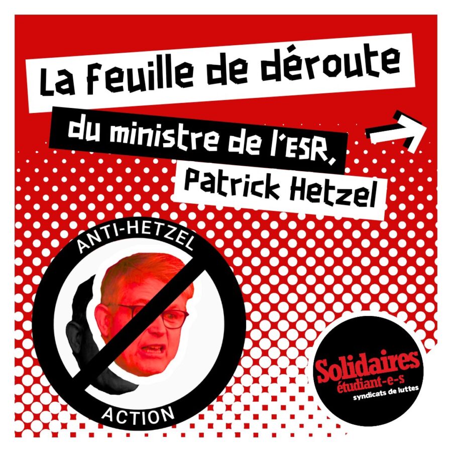 La feuille de déroute du ministre de l&rsquo;ESR, Patrick Hetzel
